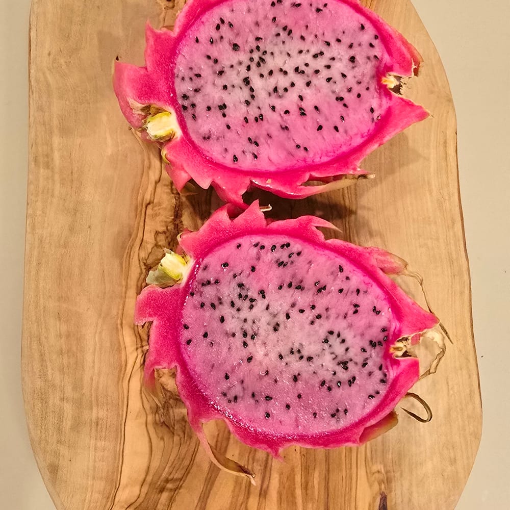 Bahamut Dragon Fruit: Yellow Skin, Red Flesh, Self-Fertile